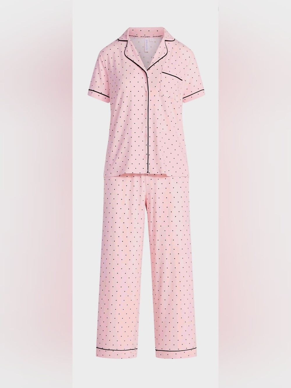 Joyspun Women's Pink Polka Dot Pajama Set